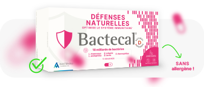 Bactecal® D Le complément alimentaire naturel Bactecal® D aide à développer les défenses naturelles.